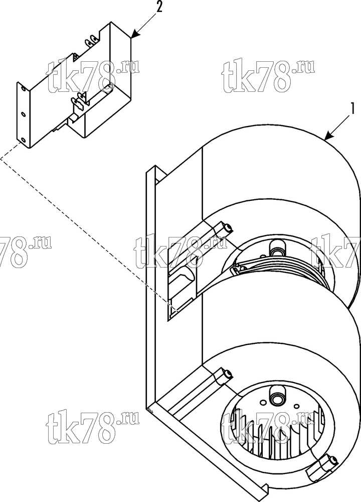 Каталог запчастей для Thermo King ATHENIA D700 W Split (900904) BLOWER - DRIVERS SECTION