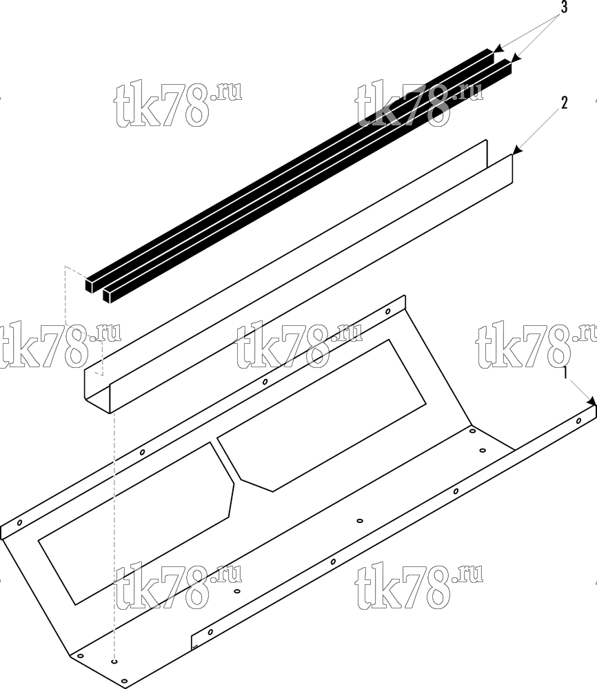 Каталог запчастей для Thermo King Modular Front Box II (901304) AIR INLET MODULE - AIR DUCT (008738)