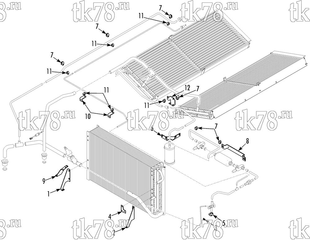 Каталог запчастей для Thermo King  REFRIGERATION TUBES, CLAMPS & MOUNTING