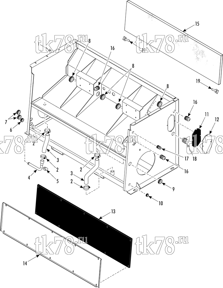 Каталог запчастей для Thermo King T14-M100 FRAME
