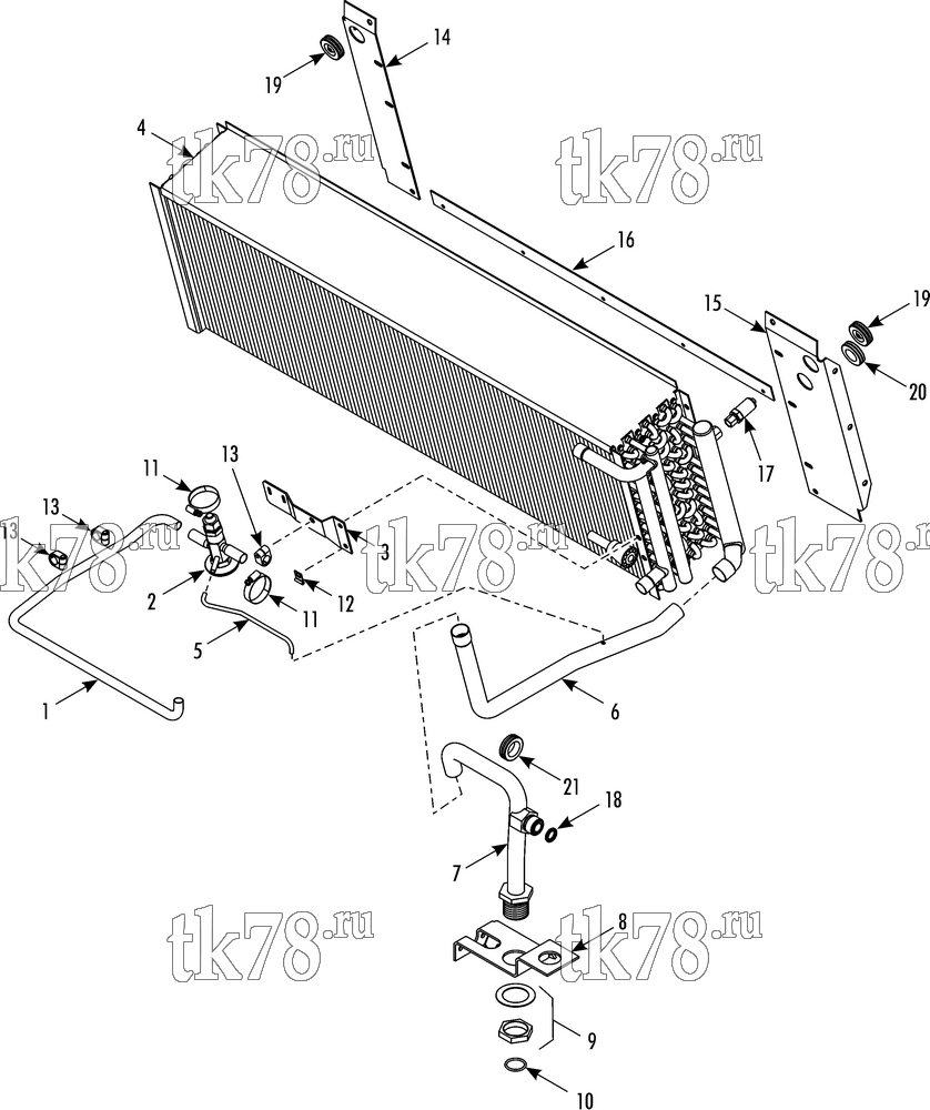Каталог запчастей для Thermo King  REFRIGERATION EVAPORATOR