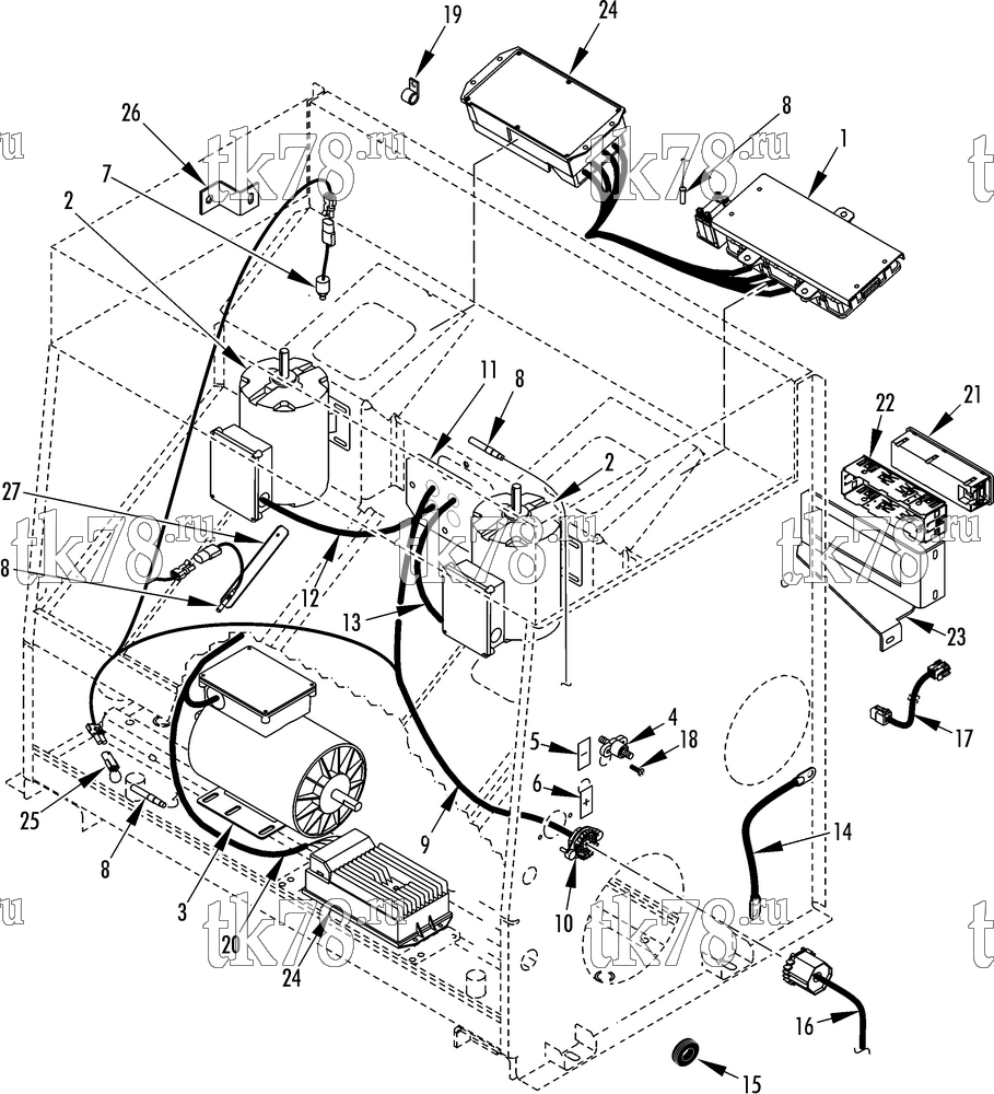 Каталог запчастей для Thermo King  ELECTRICAL COMPONENTS