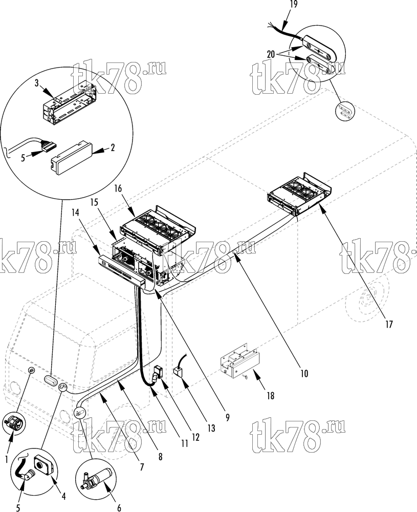 Каталог запчастей для Thermo King CT-10 SPECTRUM ELECTRICAL COMPONENTS CT-10 SPECTRUM