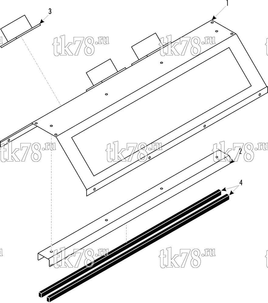 Каталог запчастей для Thermo King  AIR OUTLET MODULE - AIR DUCT (008757)