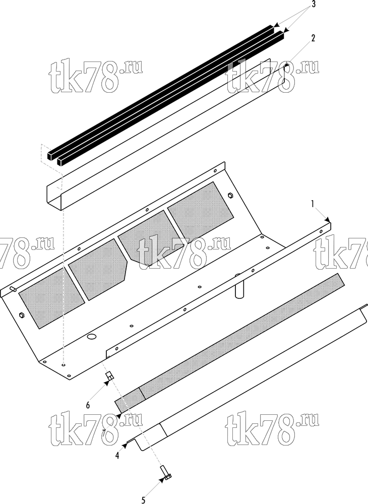 Каталог запчастей для Thermo King Modular Front Box II (901306) AIR INLET MODULE - AIR DUCT (008741)
