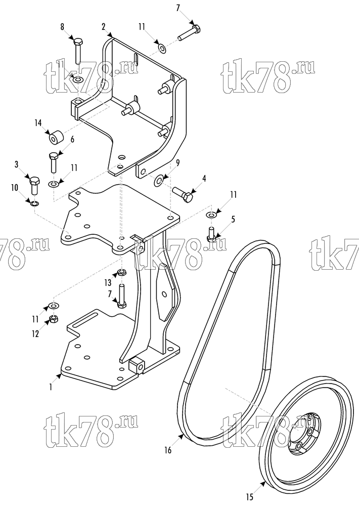Каталог запчастей для Thermo King  DRIVE KIT 701370 - DENNIS DART E200 CHASSIS/E4 TM31