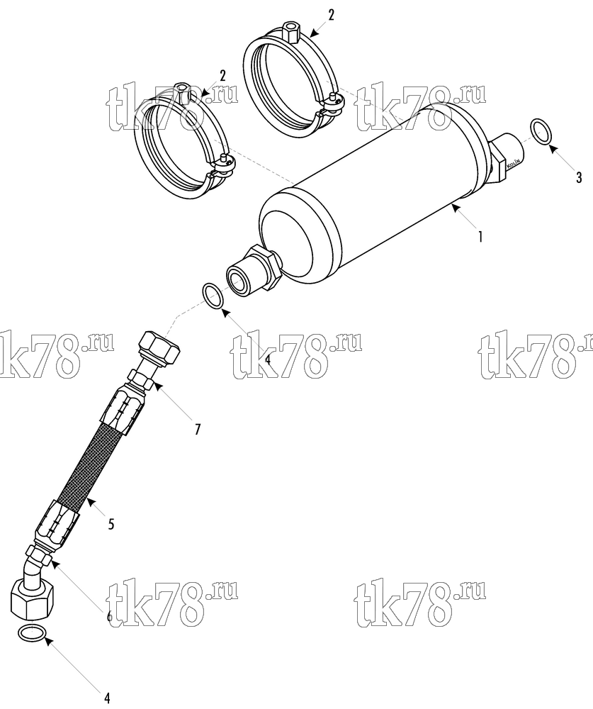 Каталог запчастей для Thermo King  COMPRESSOR MUFFLER KIT
