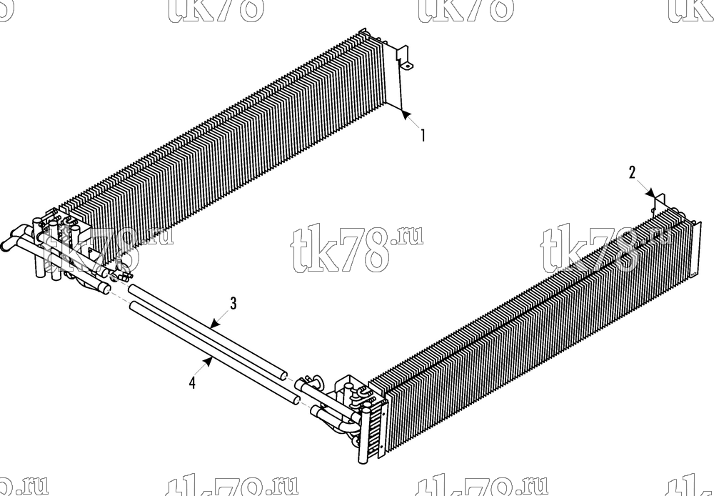 Каталог запчастей для Thermo King XRT700 1004 24Vdc BRUSHLESS HEATING TUBE
