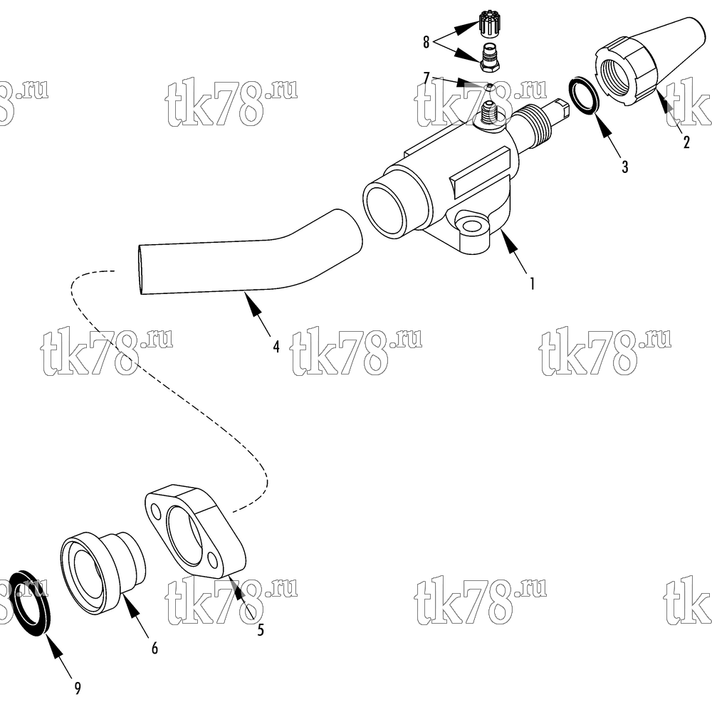 Каталог запчастей для Thermo King ATHENIA 960-M25, M25A, M25B & M25C VALVE ASSEMBLY - SUCTION