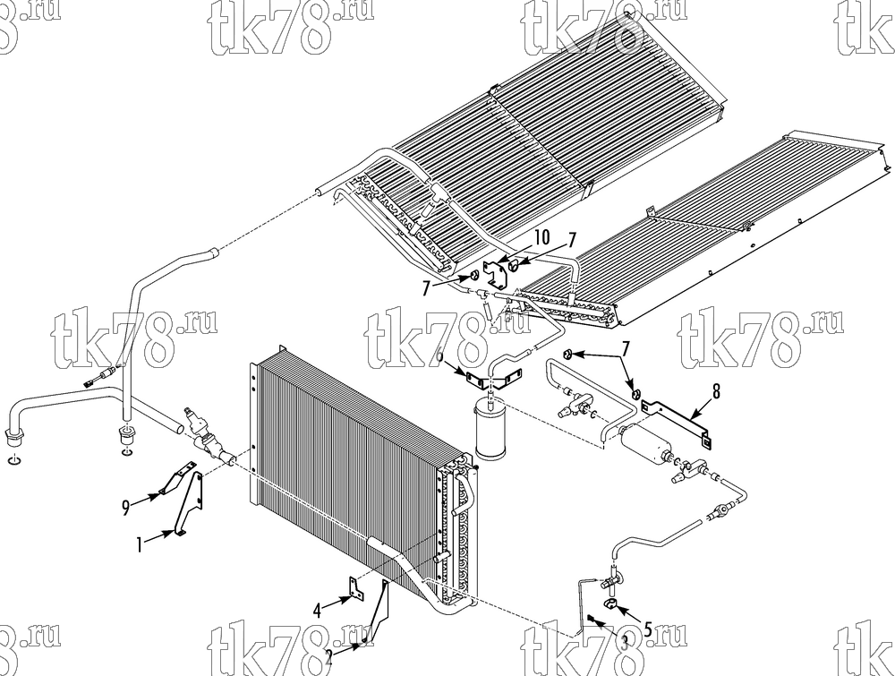 Каталог запчастей для Thermo King RLF1-M13 REFRIGERATION TUBES, CLAMPS & MOUNTING