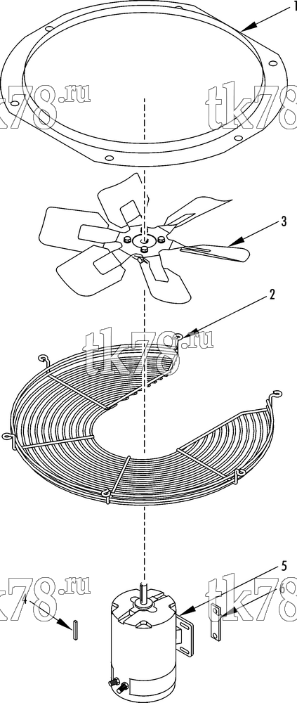 Каталог запчастей для Thermo King T14-M56 CONDENSER FAN GROUP