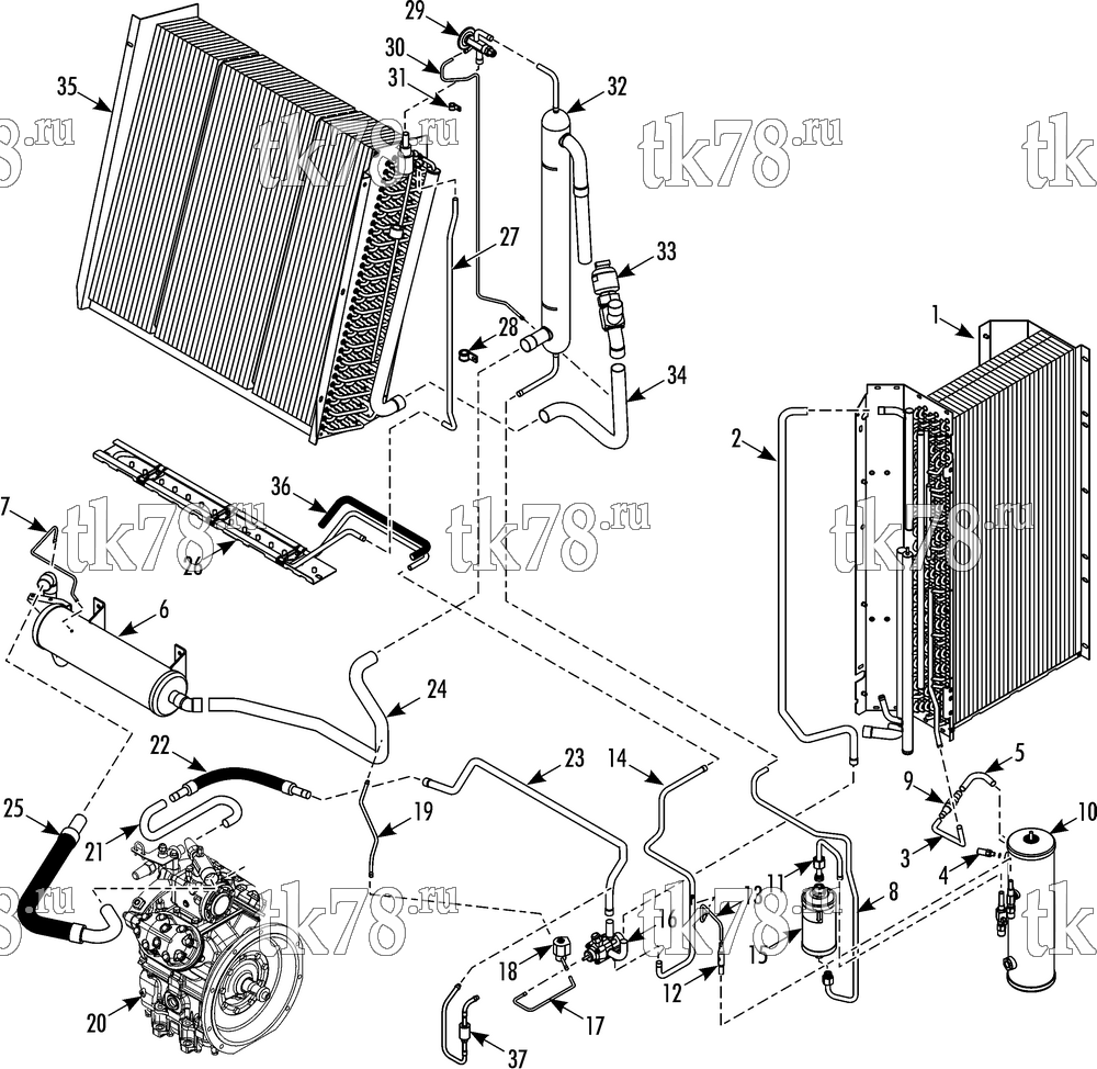 Каталог запчастей для Thermo King  REFRIGERATION COMPONENTS