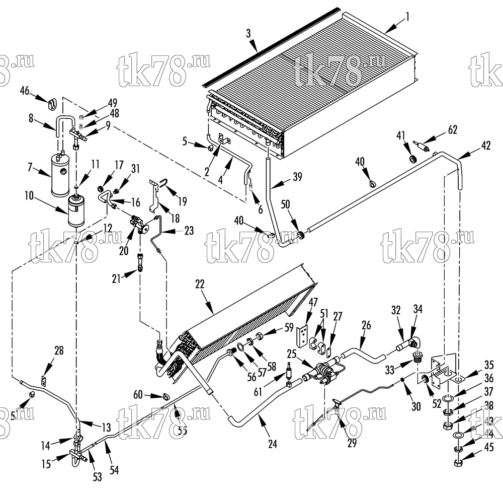 Каталог запчастей для Thermo King  REFRIGERATION COMPONENTS