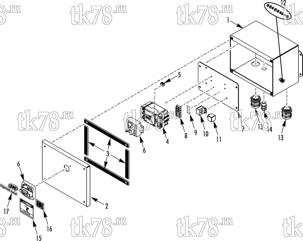 Каталог запчастей для Thermo King TEA14-M1 REMOTE DISCONNECT BOX
