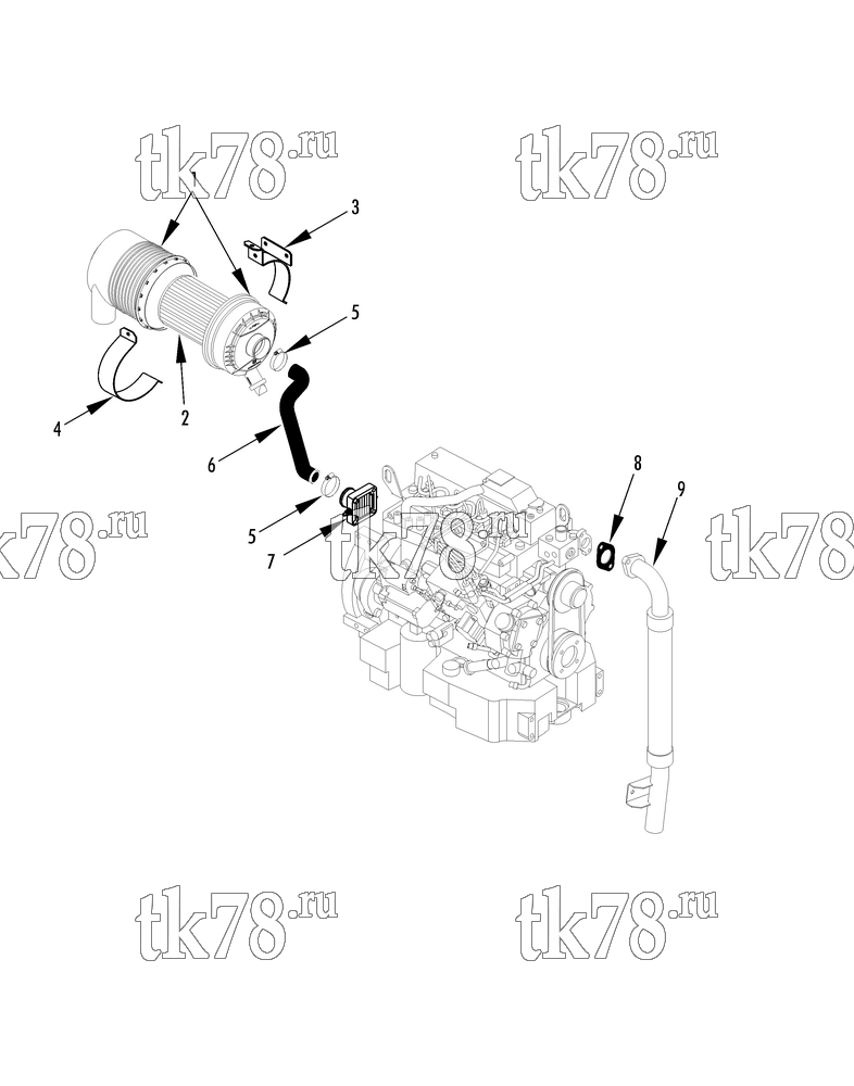 Каталог запчастей для Thermo King SLX 400 Complete INTAKE GROUP (WHISPER UNITS)