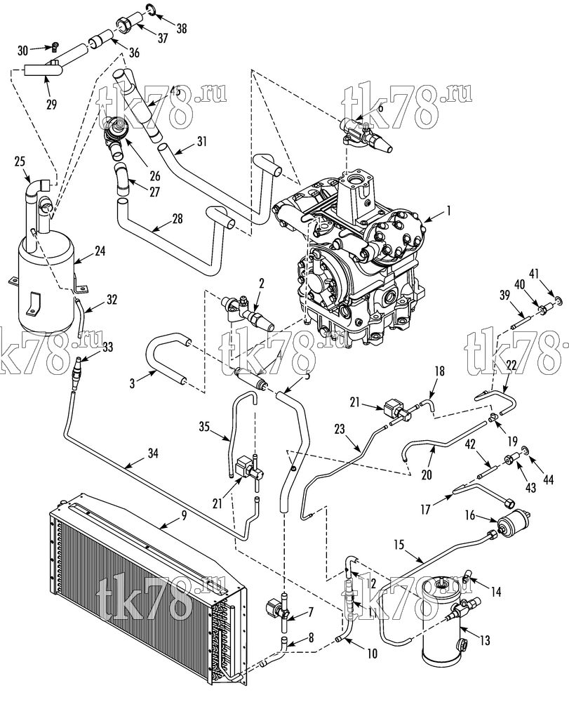 Каталог запчастей для Thermo King T-1200R SPECTRUM EMEIA REFRIGERATION - CONDENSER