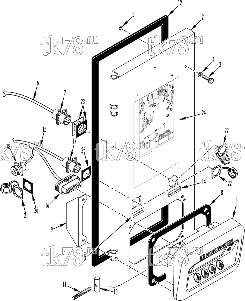 Каталог запчастей для Thermo King  COVER - CONTROL BOX