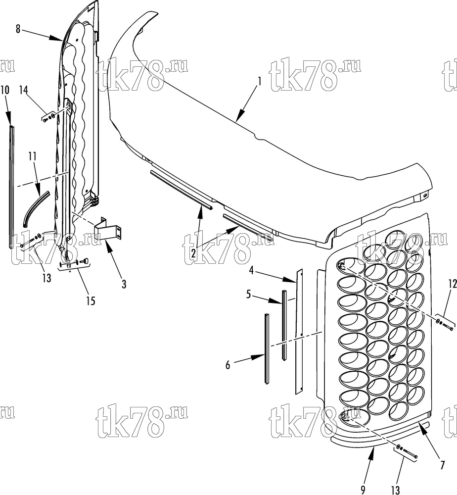 Каталог запчастей для Thermo King  TOP CAP & GRILLES