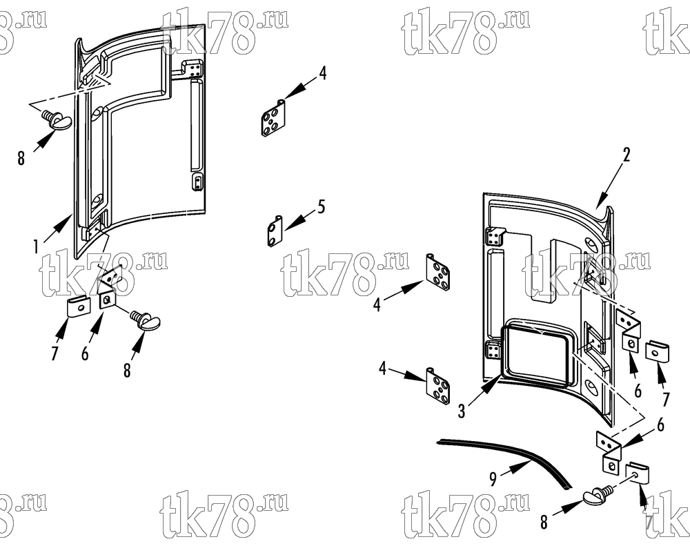 Каталог запчастей для Thermo King  LOWER PANELS