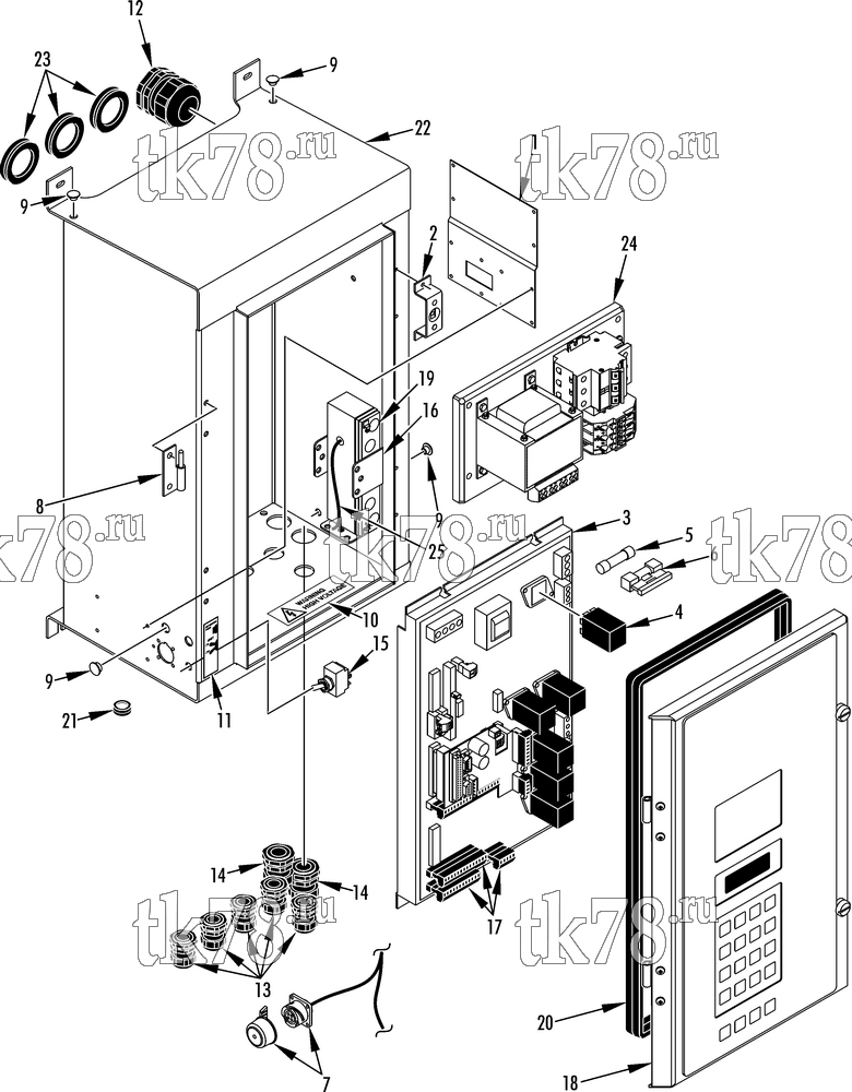 Каталог запчастей для Thermo King  CONTROL BOX (mP3000-A)