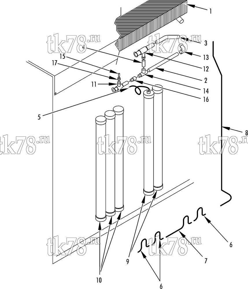 Каталог запчастей для Thermo King  REFRIGERATION EVAPORATOR (R23)