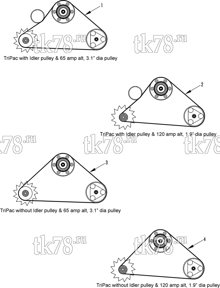 Каталог запчастей для Thermo King  BELT GUIDE for TriPac