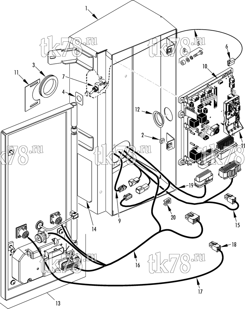 Каталог запчастей для Thermo King SB-330 & SB-330 RR 30 CONTROL BOX (30s)