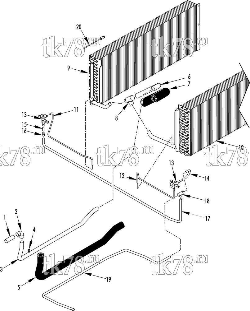 Каталог запчастей для Thermo King REH-M6 EVAPORATOR REFRIGERATION