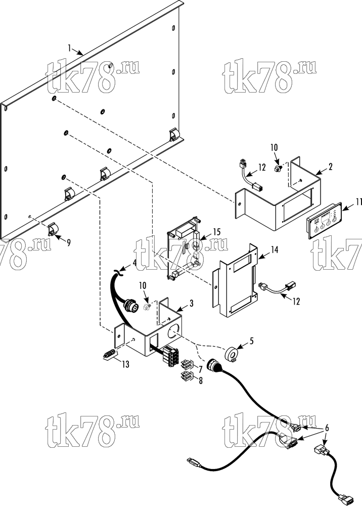 Каталог запчастей для Thermo King REH-M6 CONTROL PANEL ASSEMBLY