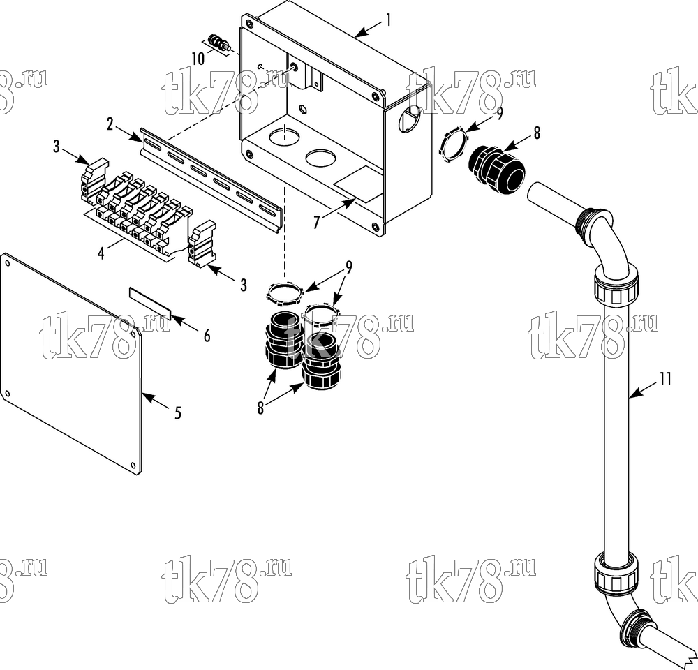 Каталог запчастей для Thermo King REH-M6 JUNCTION BOX, MAIN
