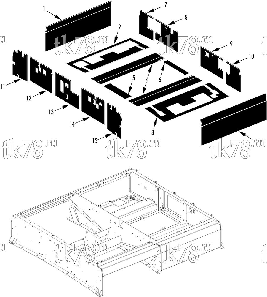 Каталог запчастей для Thermo King REH-M6 INSULATION