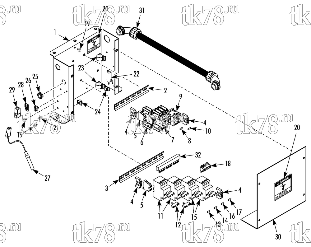 Каталог запчастей для Thermo King REH-M6 CIRCUIT BREAKER BOX