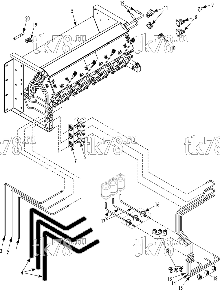 Каталог запчастей для Thermo King AIR-200 REFRIGERATION EVAPORATOR