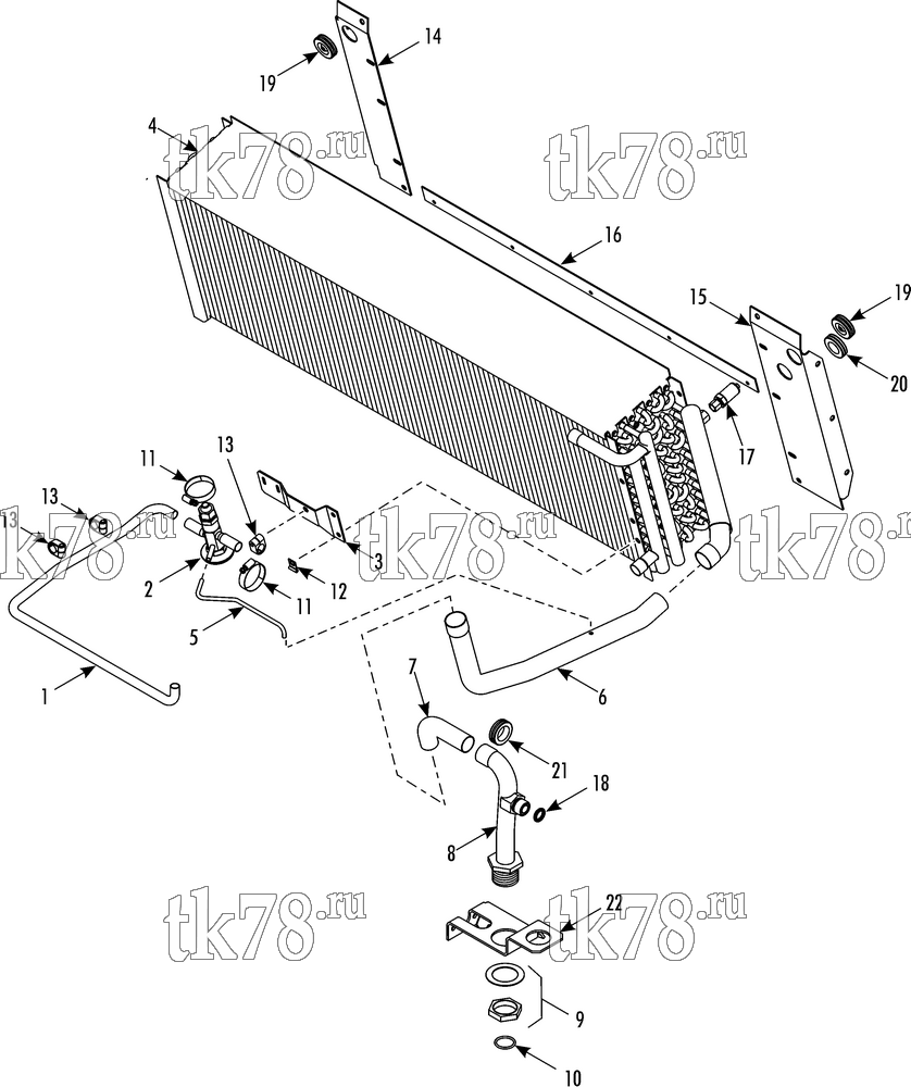 Каталог запчастей для Thermo King  REFRIGERATION EVAPORATOR