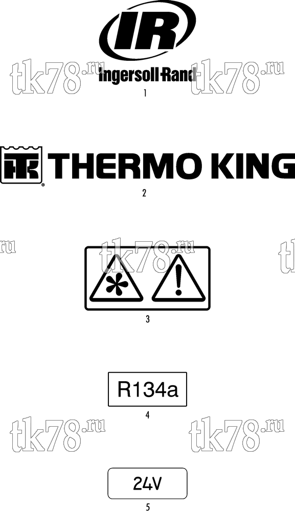 Каталог запчастей для Thermo King AIR-200 NAMEPLATES
