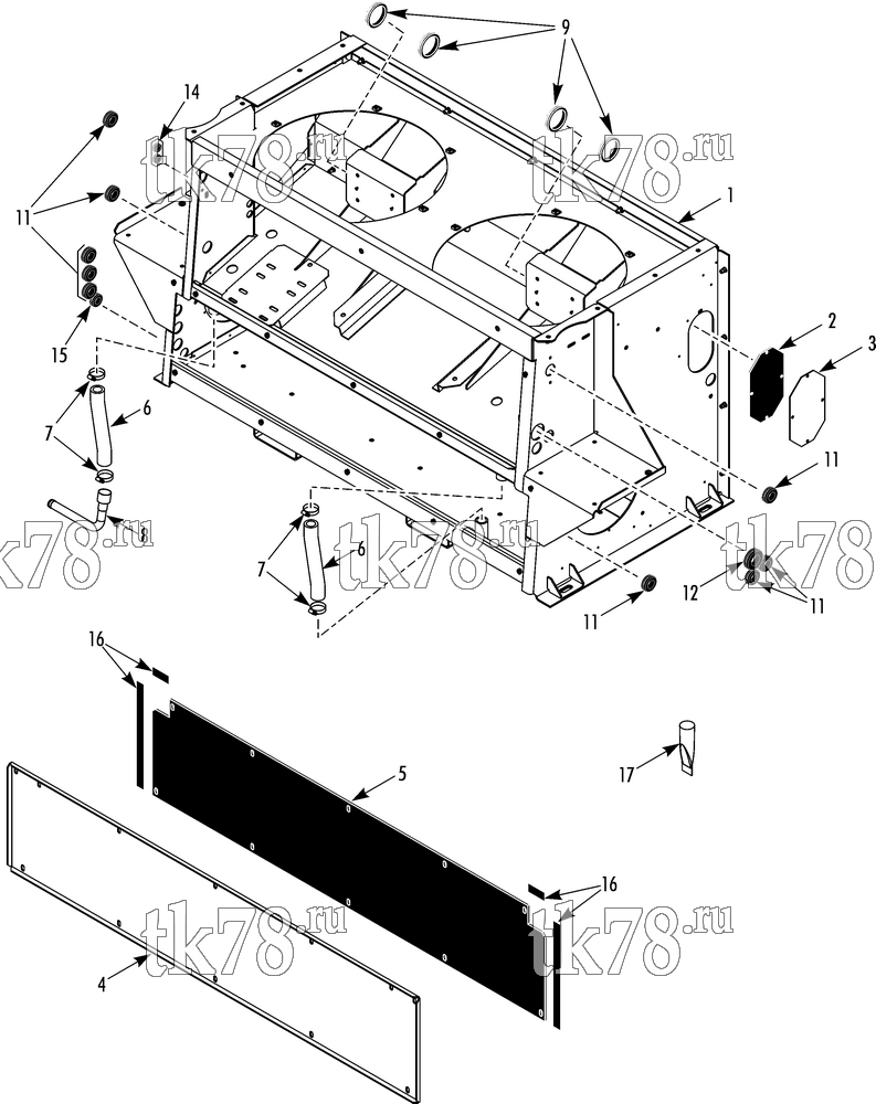 Каталог запчастей для Thermo King TEA14-M1 FRAME