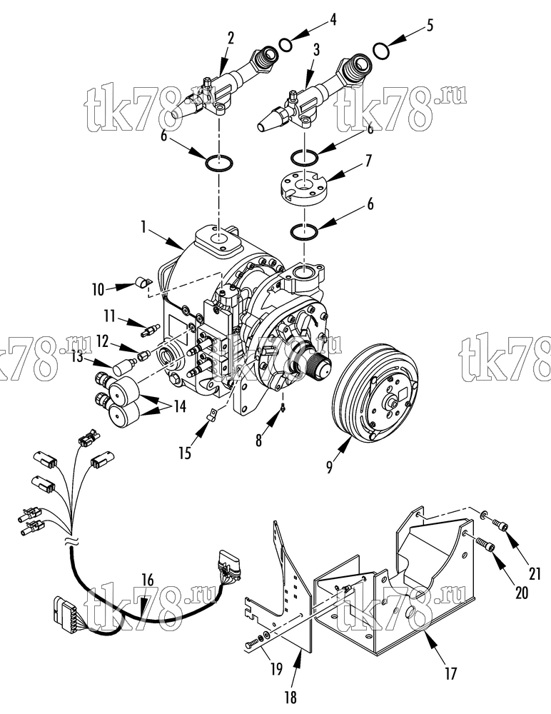 Каталог запчастей для Thermo King  COMPRESSOR GROUP (KIT 702404)