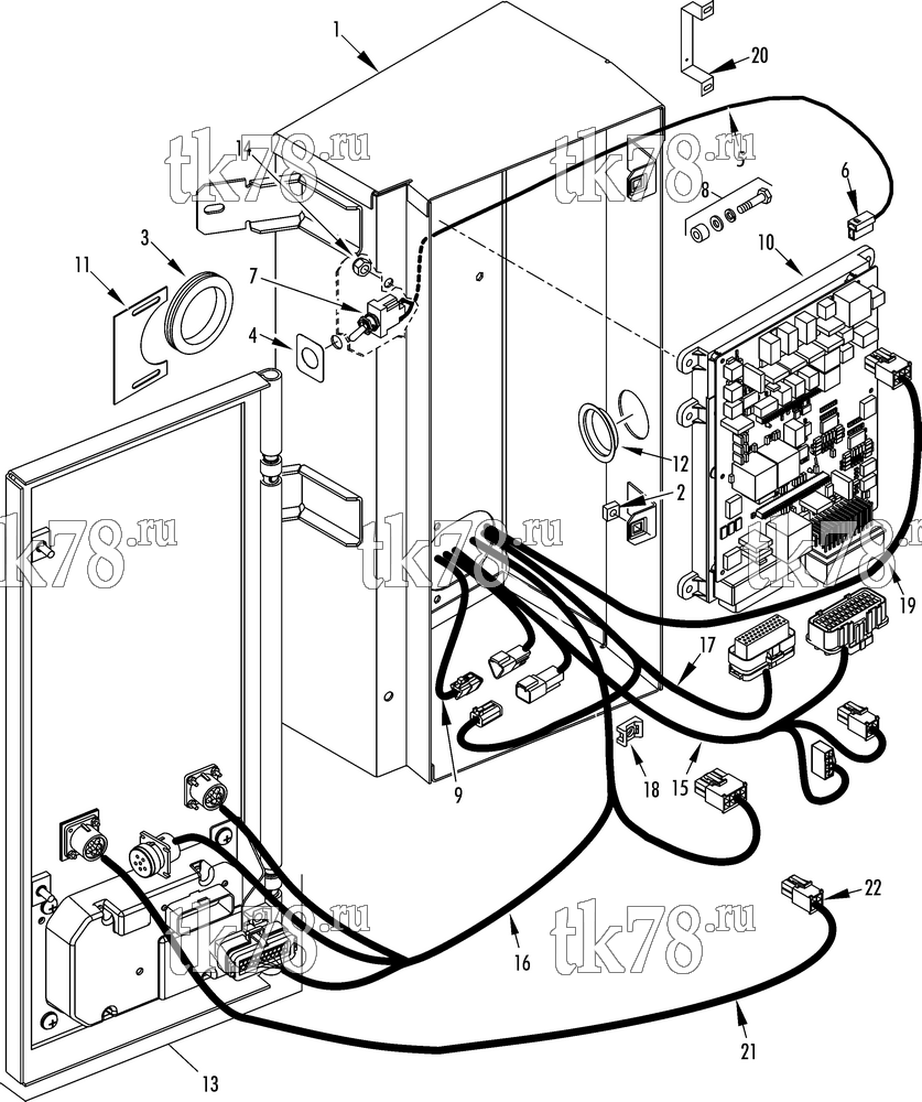 Каталог запчастей для Thermo King  CONTROL BOX (50s)