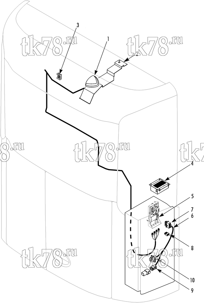 Каталог запчастей для Thermo King SB-130 30 REB ANTENNA & BATTERY