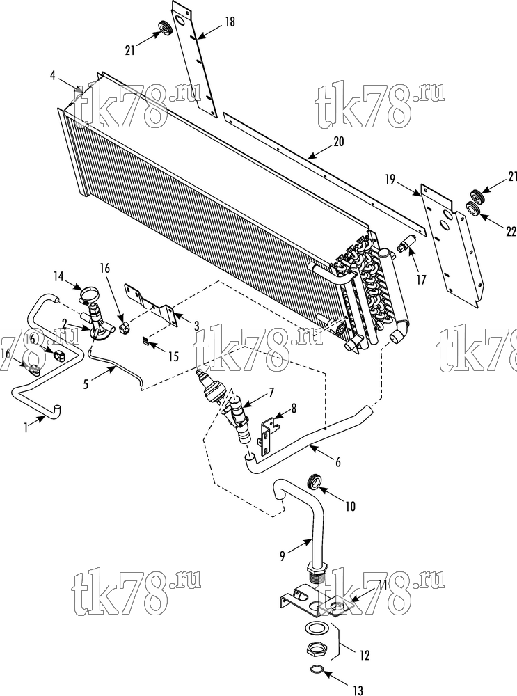Каталог запчастей для Thermo King  REFRIGERATION EVAPORATOR