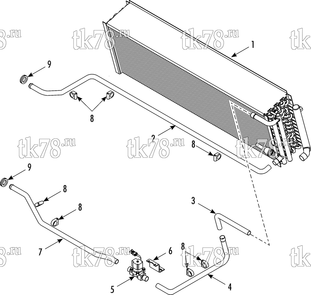 Каталог запчастей для Thermo King T14-M116 HEATER COMPONENTS