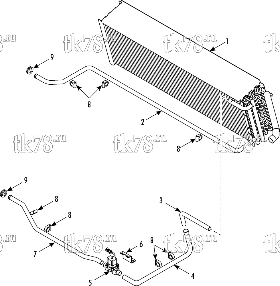 Каталог запчастей для Thermo King T14-M40 HEATER COMPONENTS