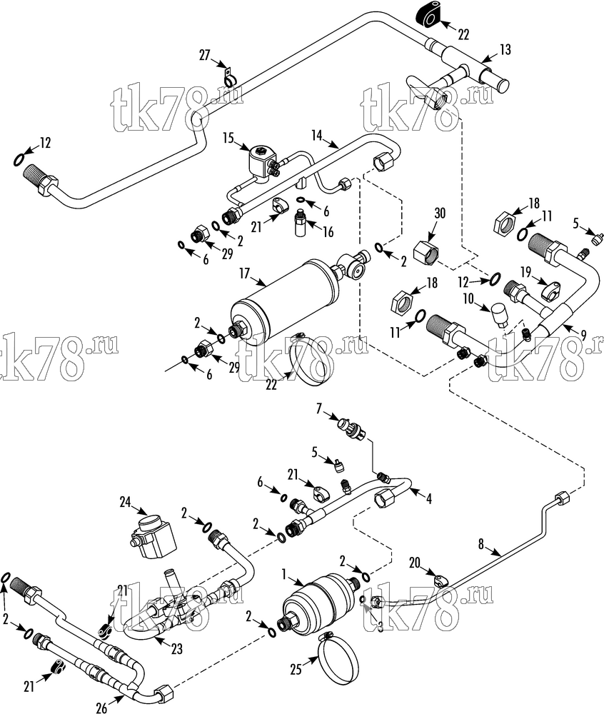 Каталог запчастей для Thermo King V-520 RT SPECTRUM REFRIGERATION MODULE V-520