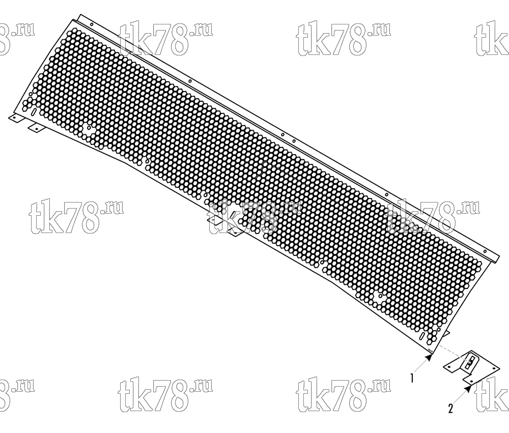 Каталог запчастей для Thermo King X900 KIT GRILLE CONDENSER (702310)