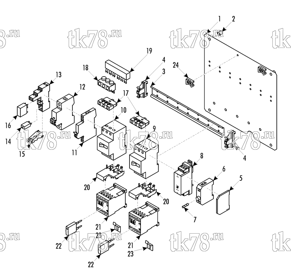 Каталог запчастей для Thermo King RAC 60 ITM SUBPANEL AC