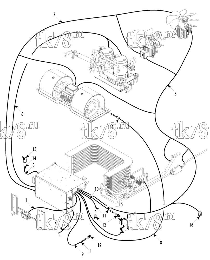 Каталог запчастей для Thermo King  ELECTRICAL COMPONENTS