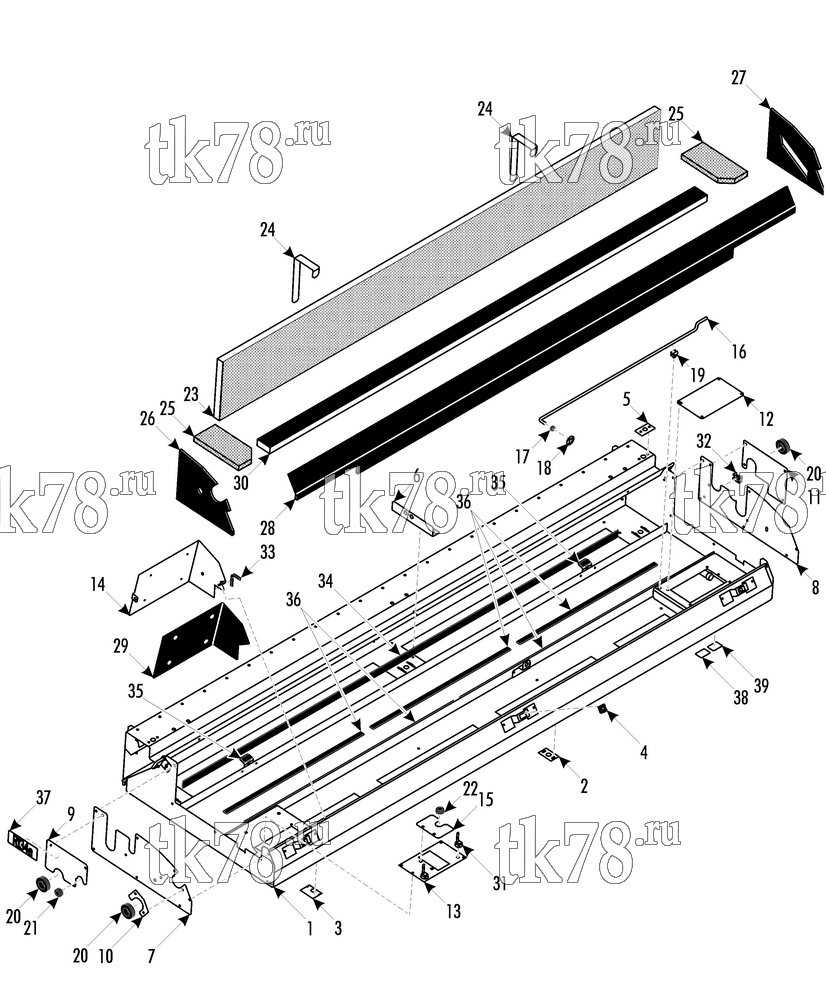Каталог запчастей для Thermo King ATHENIA MKII S960 1012 EVAPORATOR BASE 1