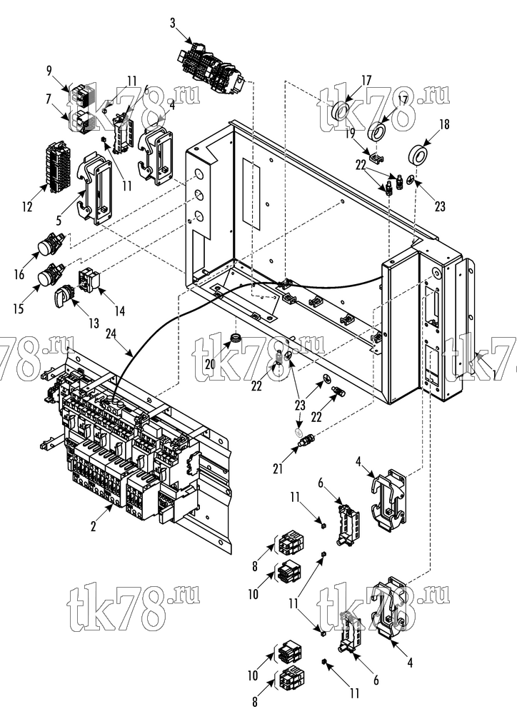 Каталог запчастей для Thermo King CITADIS 35 kW Montpellier ELECTRO BOX