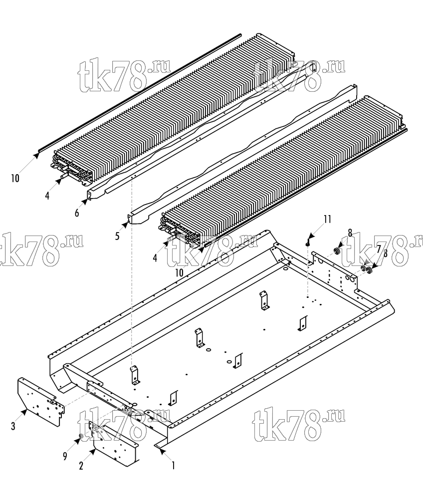 Каталог запчастей для Thermo King  CONDENSER STANDARD