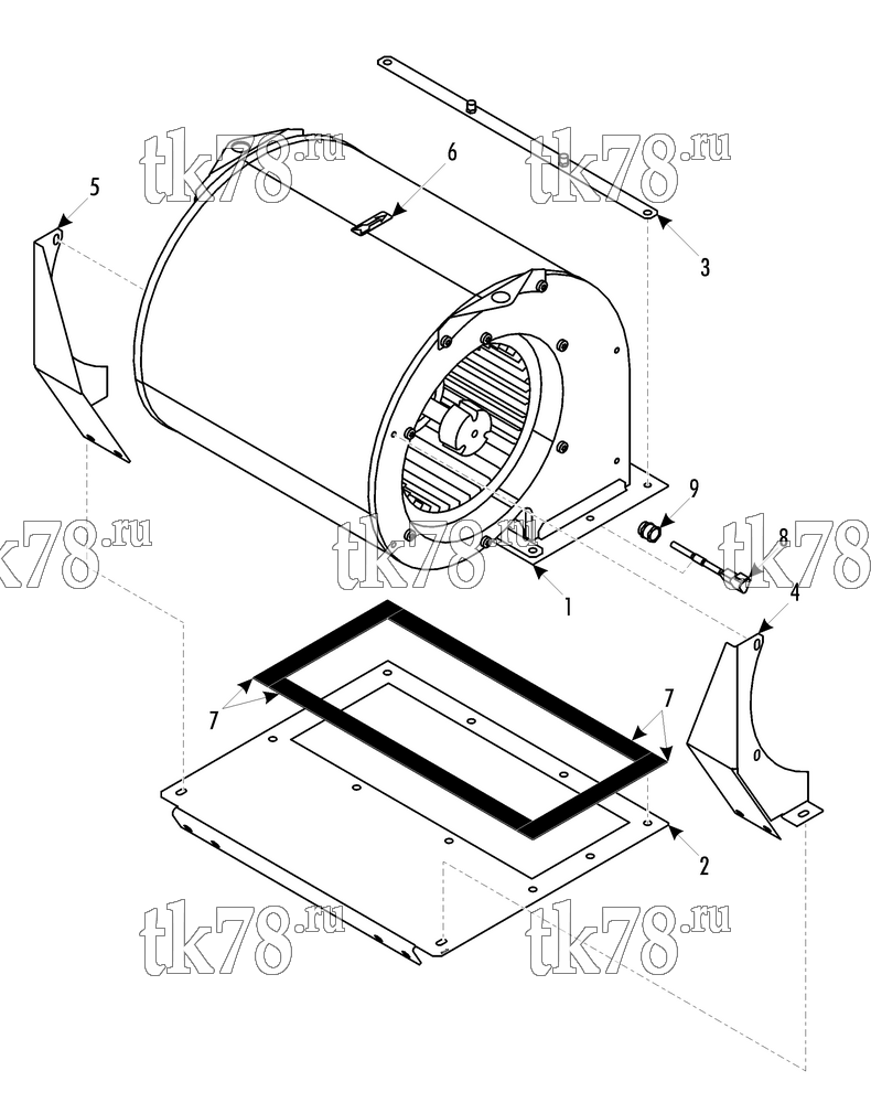 Каталог запчастей для Thermo King LRC 35 MKII AUBAGNE BLOWER